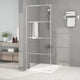 Vidaxl begehete Duschwand 80x195 cm transparentes ESG-Glas Silber gefärbt