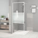 Vidaxl begehete Duschwand 80x195 cm Transparent ESG Glasweiß