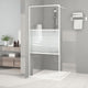Vidaxl begehete Duschwand 90x195 cm transparentes ESG-Glas weiß