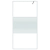 Vidaxl begehete Duschwand 100x195 cm transparentes ESG-Glas weiß