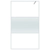 Vidaxl begehete Duschwand 115x195 cm transparentes ESG-Glas weiß