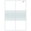 Vidaxl begehete Duschwand 140x195 cm transparentes ESG-Glas weiß
