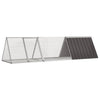VidaXL Kaninchenkäfig Anthrazit 302,5x80,5x71 cm verzinkter Stahl