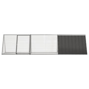 VidaXL Kaninchenkäfig Anthrazit 302,5x80,5x71 cm verzinkter Stahl - afbeelding 3