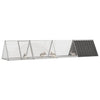 Vidaxxl Kaninchenstall 403,5x80,5x71 cm verzinkter Stahl Anthrazit
