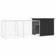 Vidaxl Chicken Coop 300x91x100 cm verzinkter Stahl -Anthrazit -Verschärfen