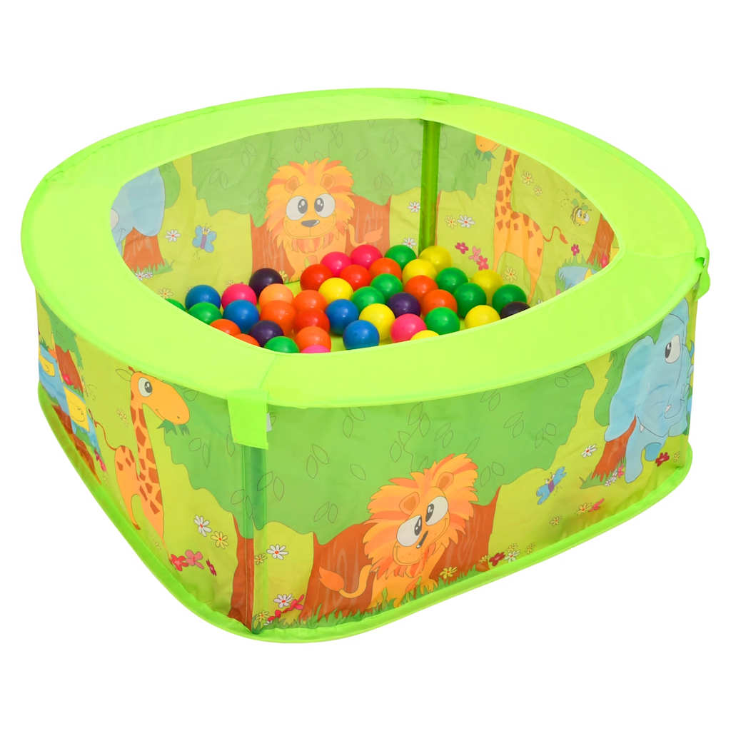 VIDAXL -Ballbox für Kinder mit 300 Bällen 75x75x32 cm