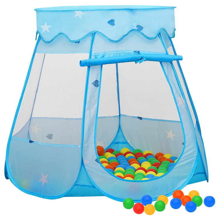 Vidaxl Kinderspielzelt mit 250 Bällen 102x102x82 cm blau