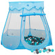 Vidaxl Kinderspielzelt mit 250 Bällen 102x102x82 cm blau