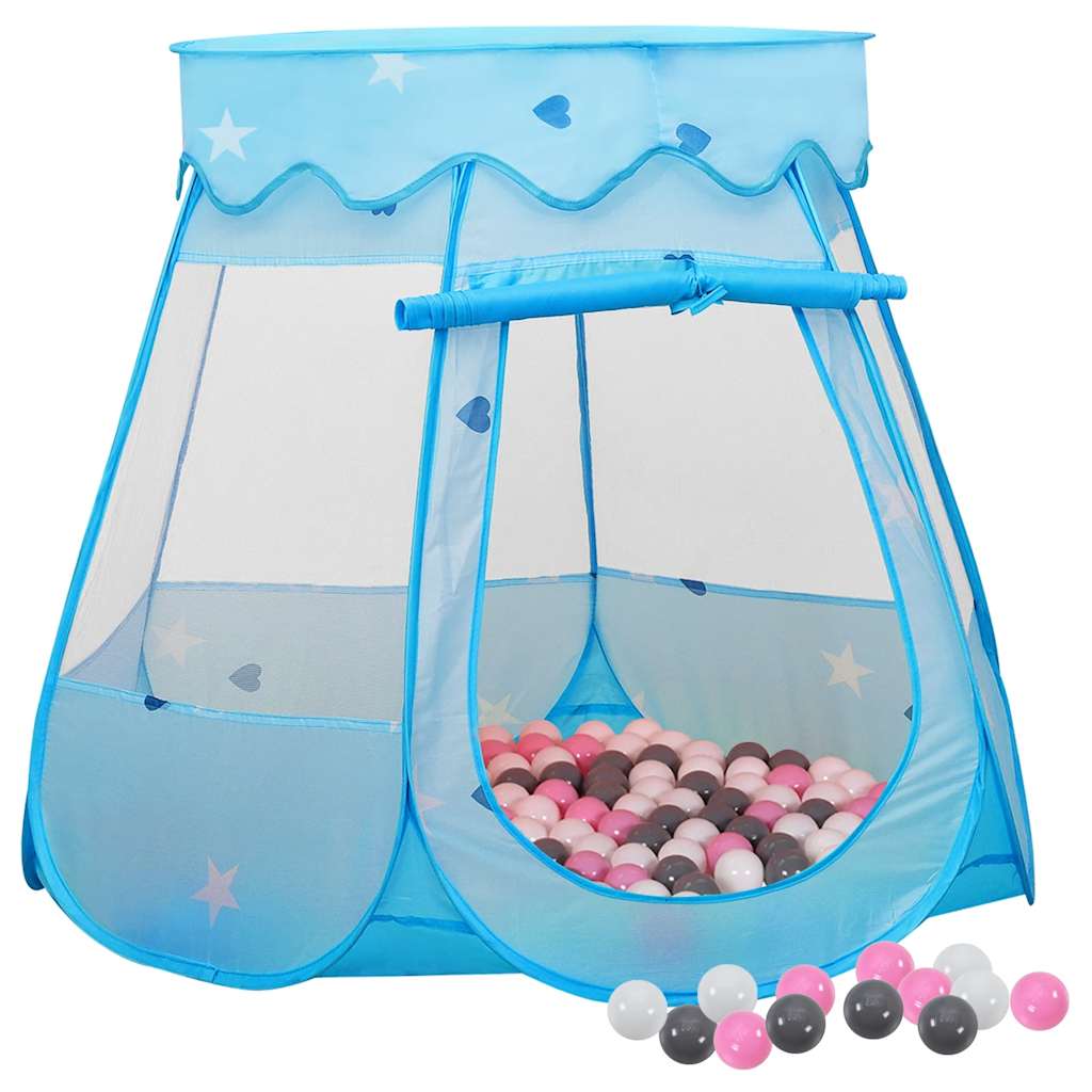 Vidaxl Kinderspielzelt mit 250 Bällen 102x102x82 cm blau
