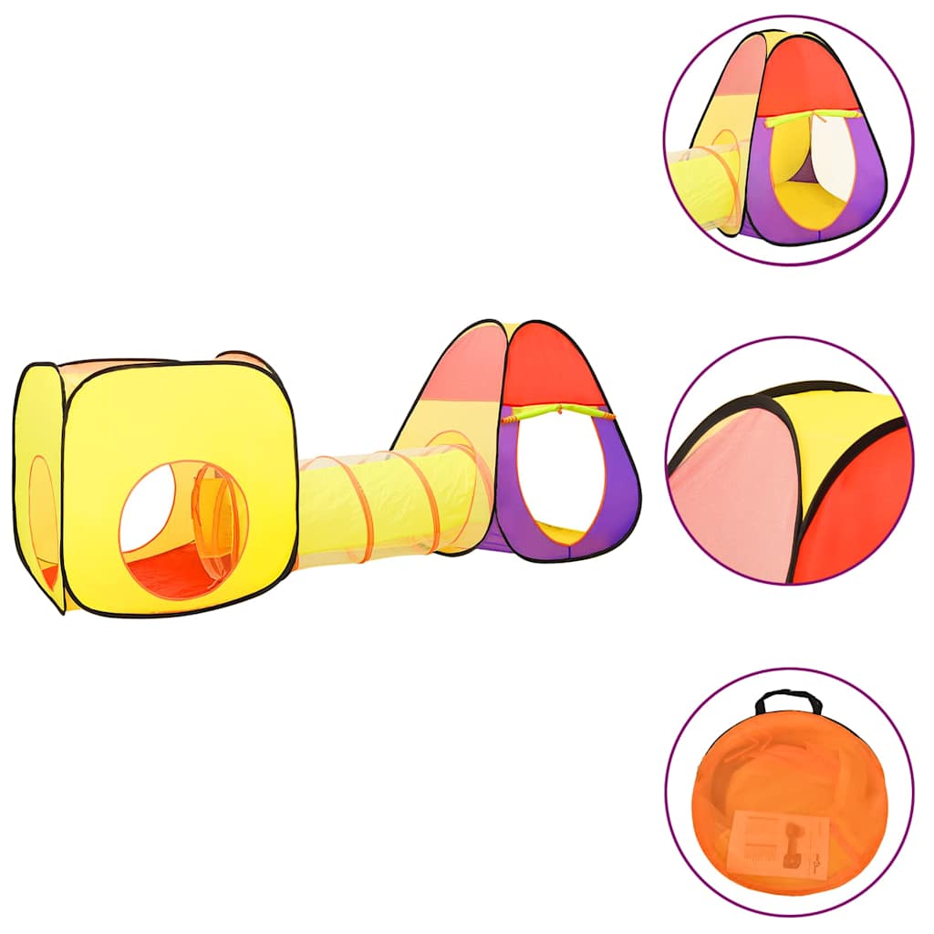 Vidaxl Kinderspielzelt mit 250 Bällen 255x80x100 cm Multi -Colored