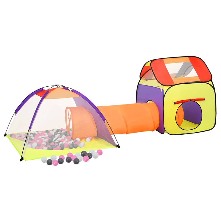 Vidaxl Kinderspielzelt mit 250 Bällen 338x123x111 cm Multi -Colored