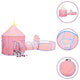 Vidaxl Kinderspielzelt mit 250 Bällen 301x120x128 cm Pink