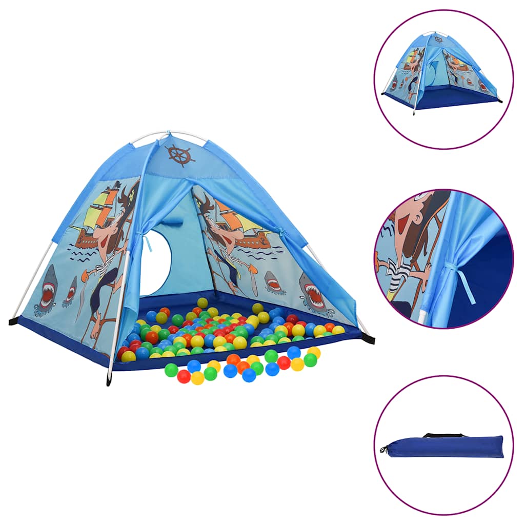 Vidaxl Kinderspielzelt mit 250 Bällen 120x120x90 cm blau