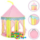 Vidaxl Kinderspielzelt mit 250 Bällen 100x100x127 cm Pink