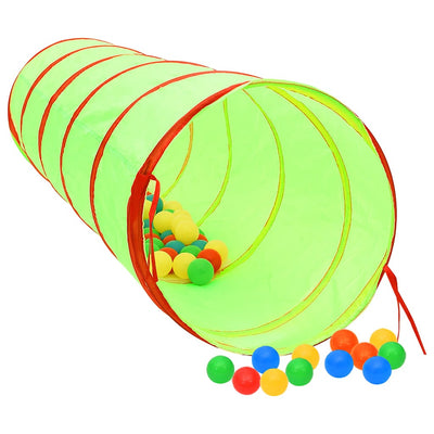 Vidaxl Kinderspieltunnel mit 250 Bällen 175 cm Polyestergrün