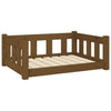 Vidaxl Hundekorb 75,5 x 55,5 x 28 cm Festkiefer Honigbraun