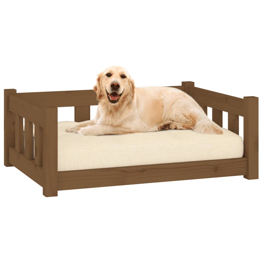 Vidaxl Hundekorb 75,5 x 55,5 x 28 cm Festkiefer Honigbraun