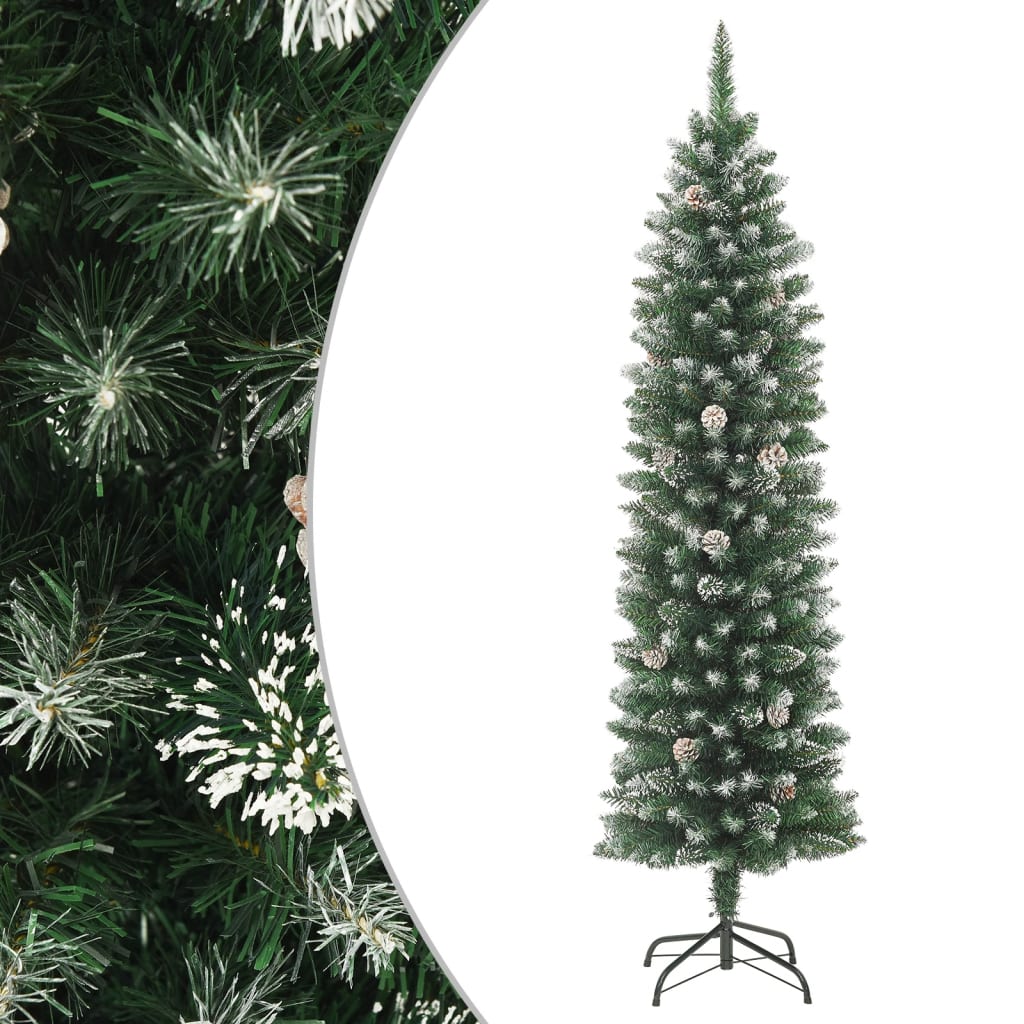 Vidaxl Kunstkerstboom schmal mit Standard 240 cm PVC