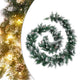 Vidaxl Weihnachtsgirlande mit LED -Leuchten 5,2 m PVC Grün