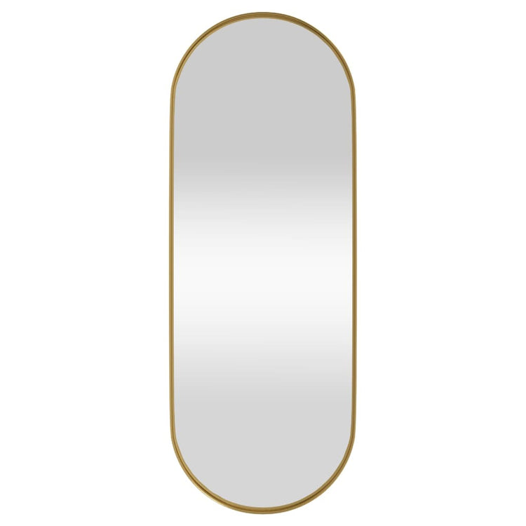 Vidaxl Spiegelwand -montiert 15 x 40 cm ovales Goldfarbe