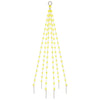 Vidaxl Flagmpole Weihnachtsbaum 108 LEDs warm weiß 180 cm