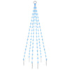Vidaxl Flagmpole Weihnachtsbaum 108 LEDs Blau 180 cm