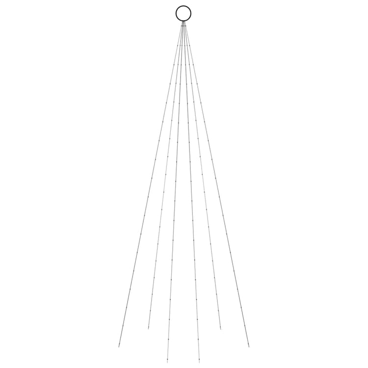 Vidaxl Flagmpole Weihnachtsbaum 108 LEDs mehrfarbig 180 cm