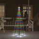 Vidaxl Flagmpole Weihnachtsbaum 108 LEDs mehrfarbig 180 cm