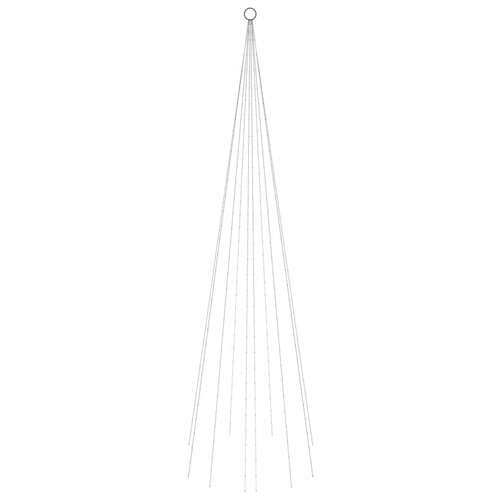 Vidaxl Flagmpole Weihnachtsbaum 310 LEDs warm weiß 300 cm
