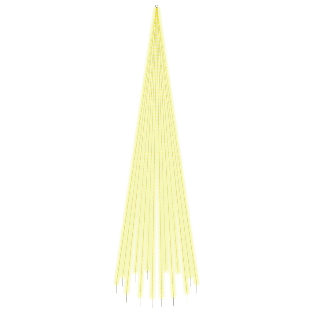 VidaXL Fahnenmast Weihnachtsbaum 1134 LEDs warmweiß 800 cm