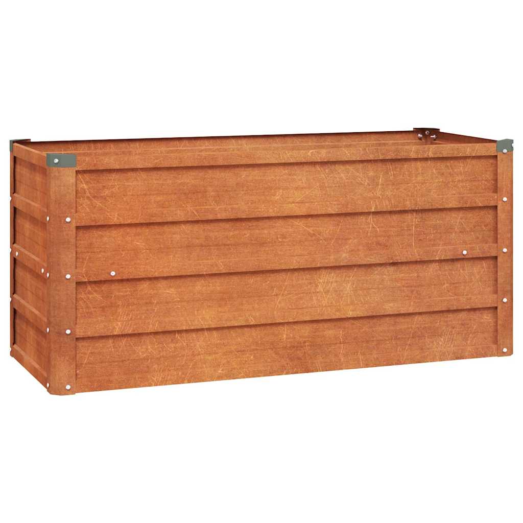 VIDAXL -Pflanzer erhoben 100 x 40 x 45 cm Corten Stahl rostig