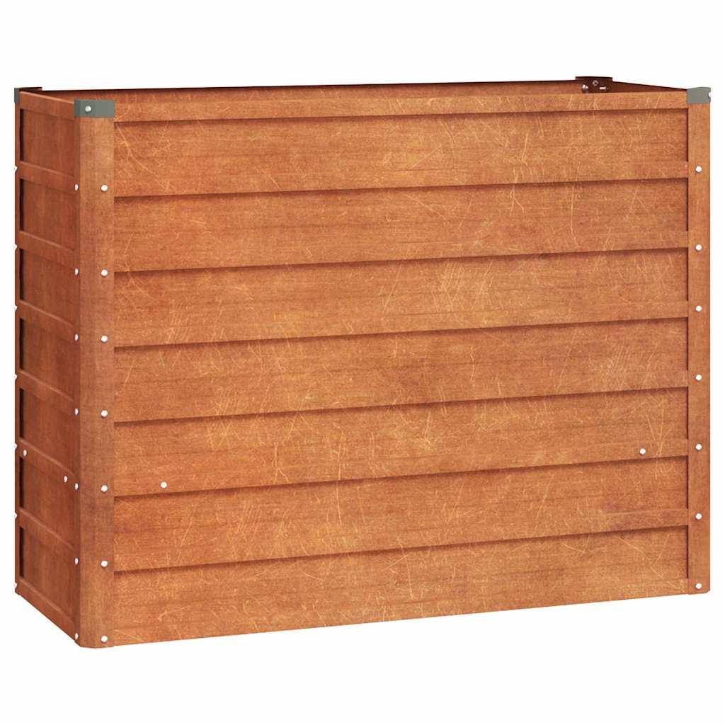 VIDAXL -Pflanzer erhoben 100x40x77 cm Corten Stahl Rusty
