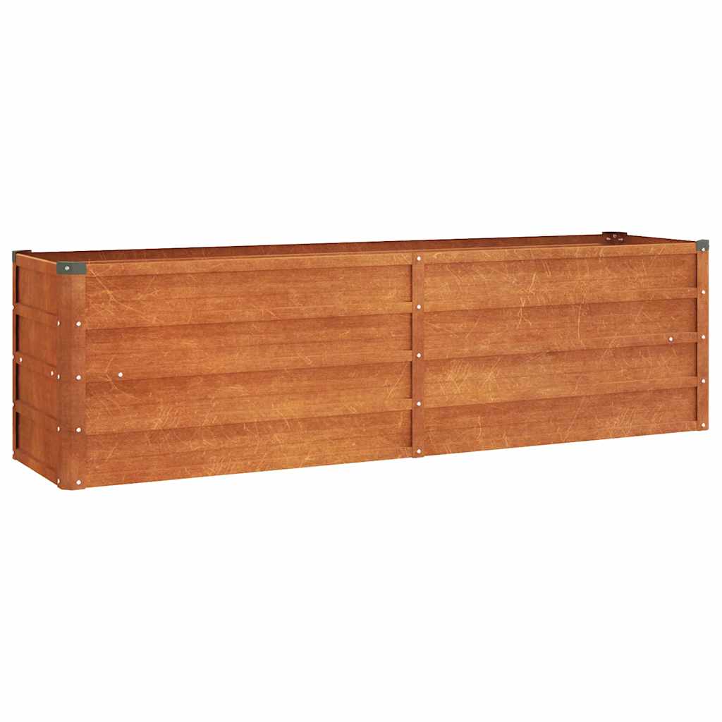 VIDAXL -Pflanzer erhöht 160 x 40 x 45 cm Corten Stahl Rusty