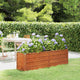 VIDAXL -Pflanzer erhöht 160 x 40 x 45 cm Corten Stahl Rusty