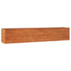VIDAXL -Pflanzer erhöht 240 x 40 x 45 cm Corten Stahl Rusty