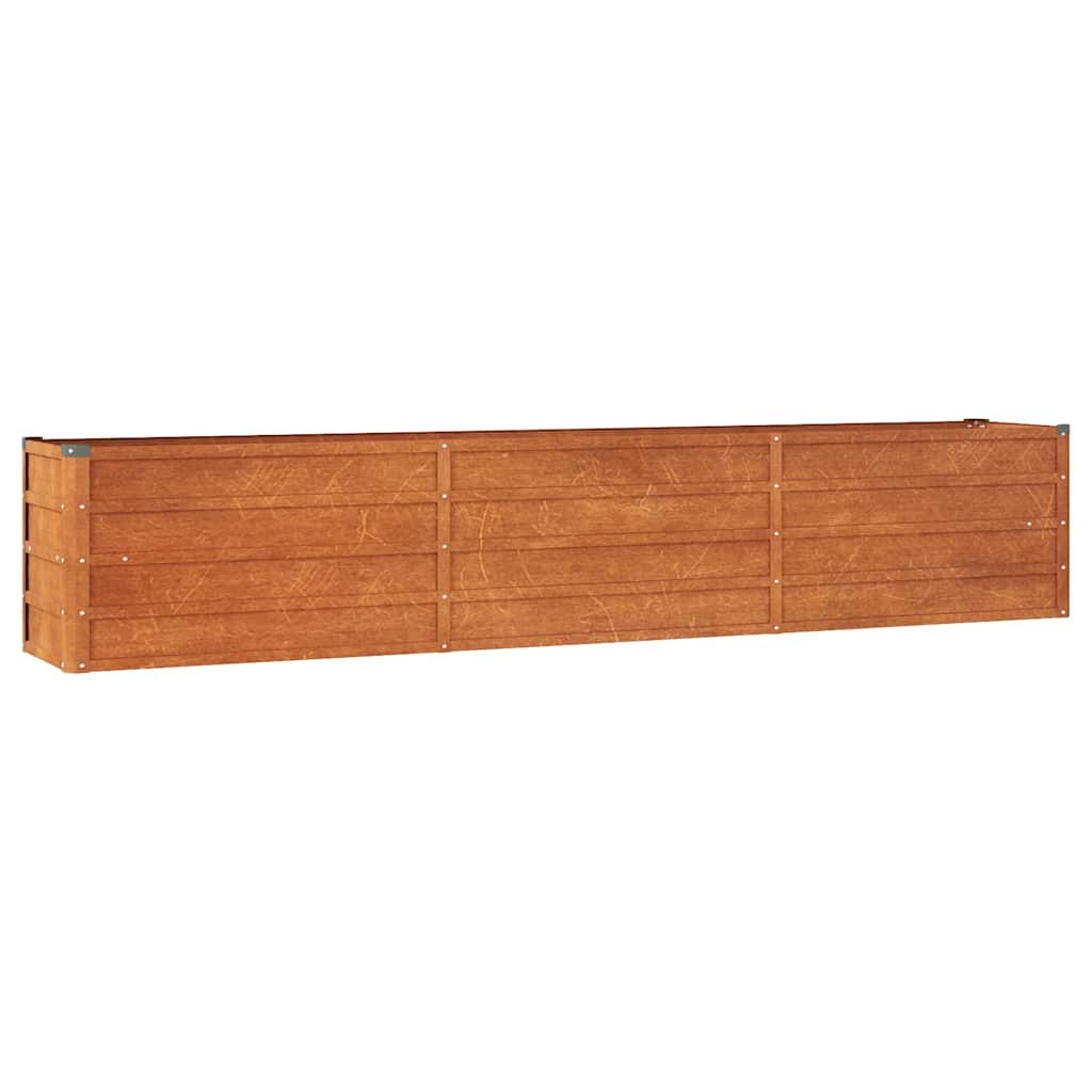 VIDAXL -Pflanzer erhöht 240 x 40 x 45 cm Corten Stahl Rusty
