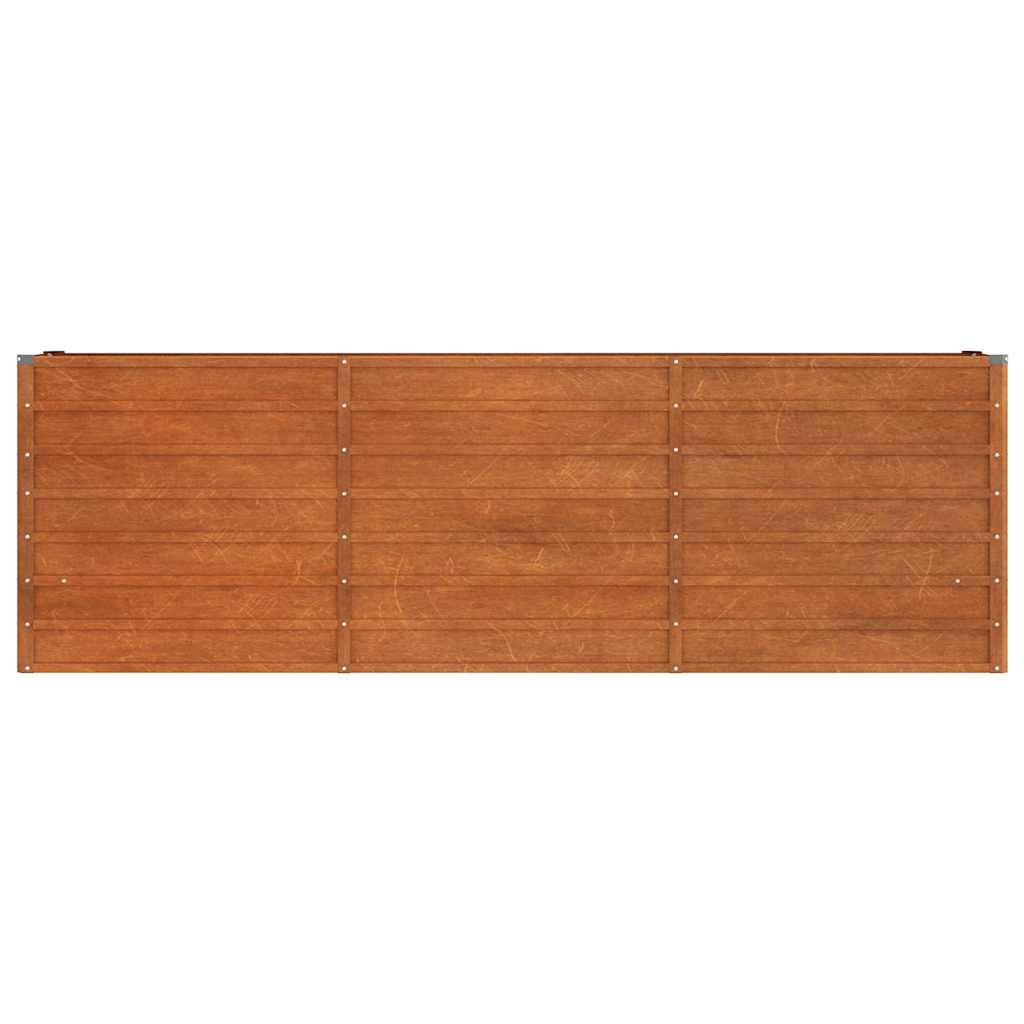 VIDAXL -Pflanzer erhöht 240 x 40 x 77 cm Corten Stahl Rusty