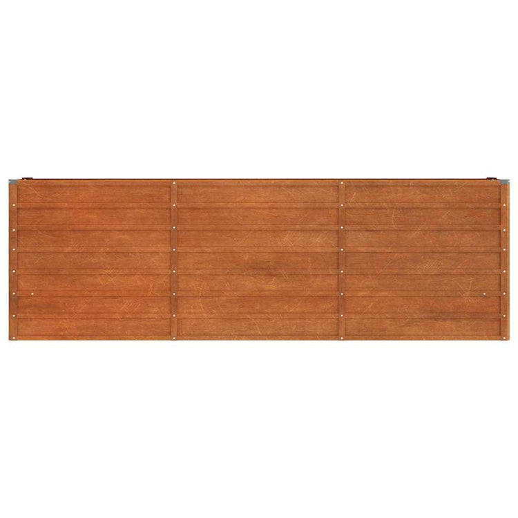 VIDAXL -Pflanzer erhöht 240 x 40 x 77 cm Corten Stahl Rusty