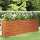VIDAXL -Pflanzer erhöht 240 x 40 x 77 cm Corten Stahl Rusty