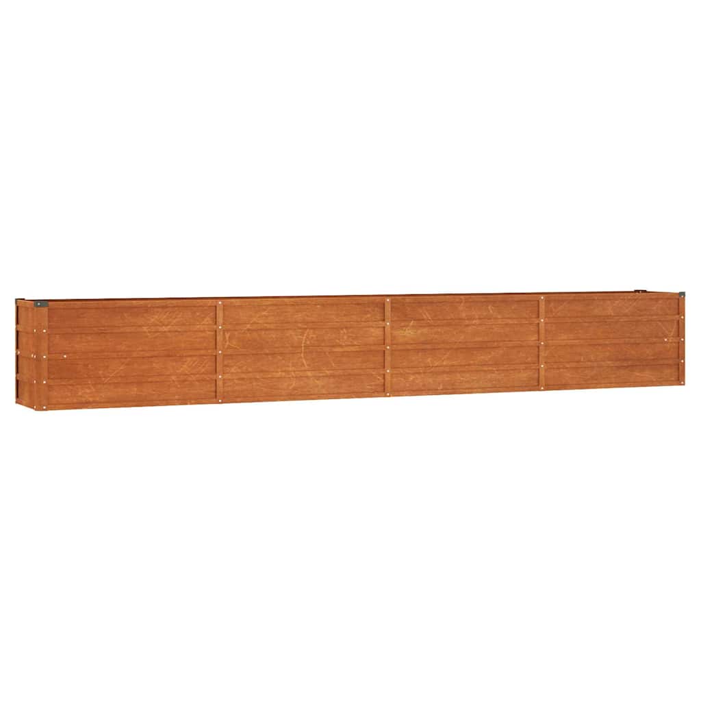 VIDAXL -Pflanzer eingefügt 320x40x45 cm Corten Stahl rosty
