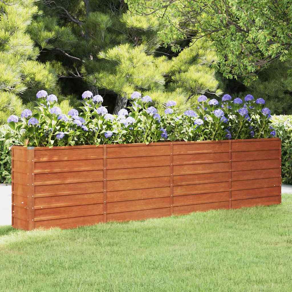 Vidaxl -Pflanzer erhöht 320x40x77 cm Corten Stahl Rusty