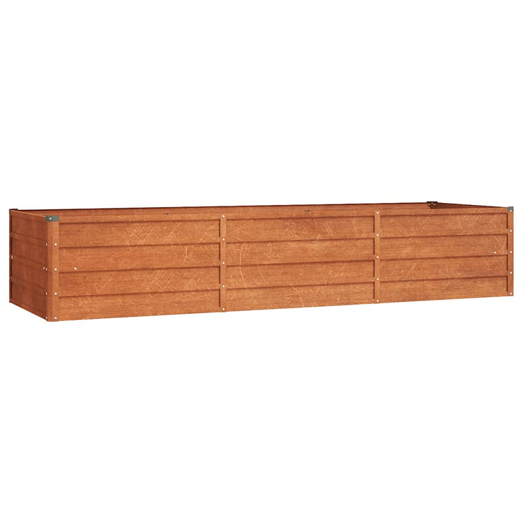 VIDAXL -Pflanzer erhöht 240 x 80 x 45 cm Corten Stahl Rusty