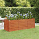 VIDAXL -Pflanzer erhöht 240 x 80 x 77 cm Corten Stahl Rusty