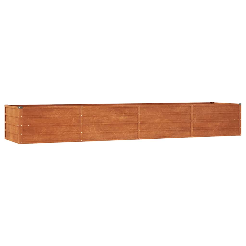 VIDAXL -Pflanzer eingefügt 320x80x45 cm Corten Stahl rosty