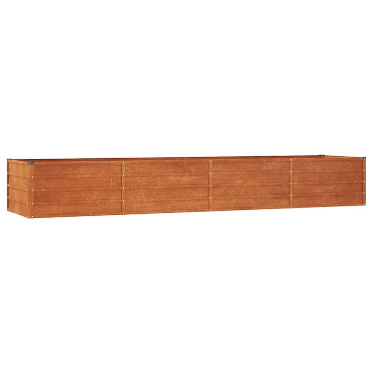 VIDAXL -Pflanzer eingefügt 320x80x45 cm Corten Stahl rosty