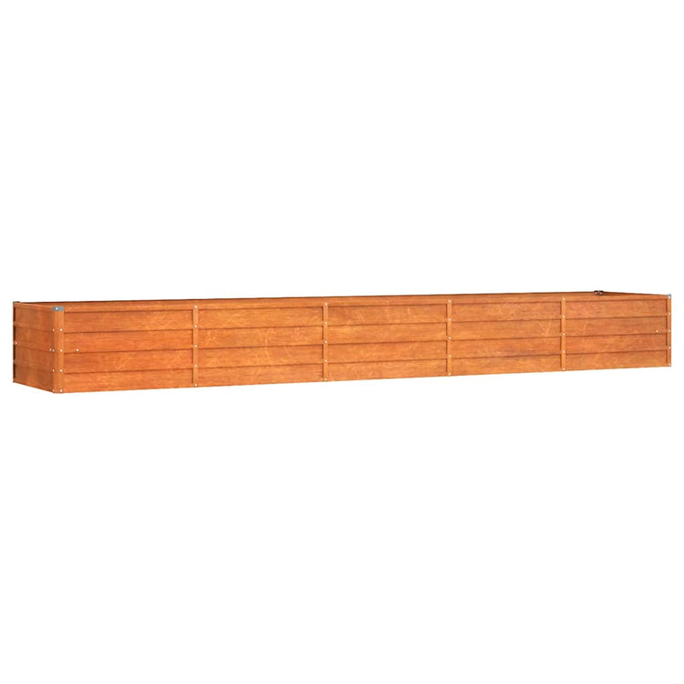 Vidaxl -Pflanzer 400 x 80 x 45 cm Corten Stahl Rusty angehoben