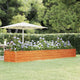 Vidaxl -Pflanzer 400 x 80 x 45 cm Corten Stahl Rusty angehoben