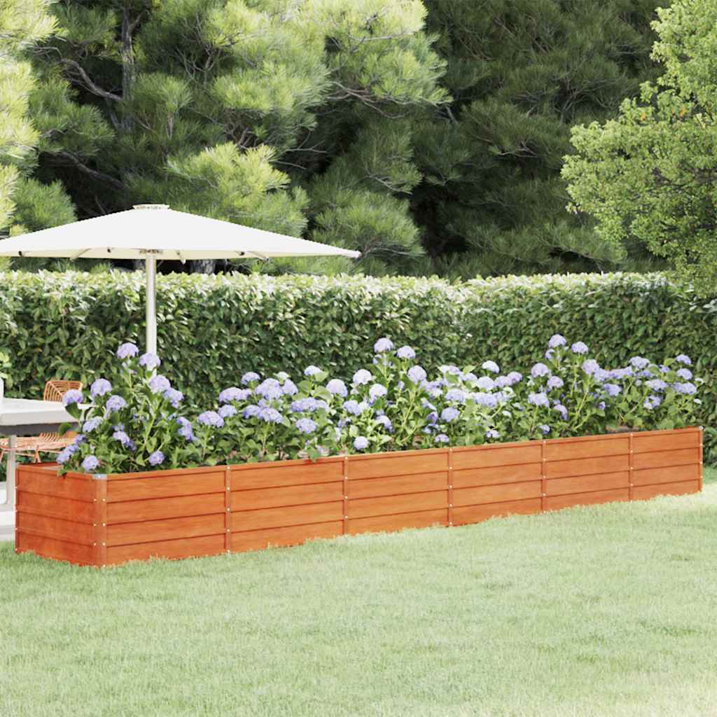 Vidaxl Pflanzer Einsatz 480 x 80 x 45 cm Corten Stahl Rusty