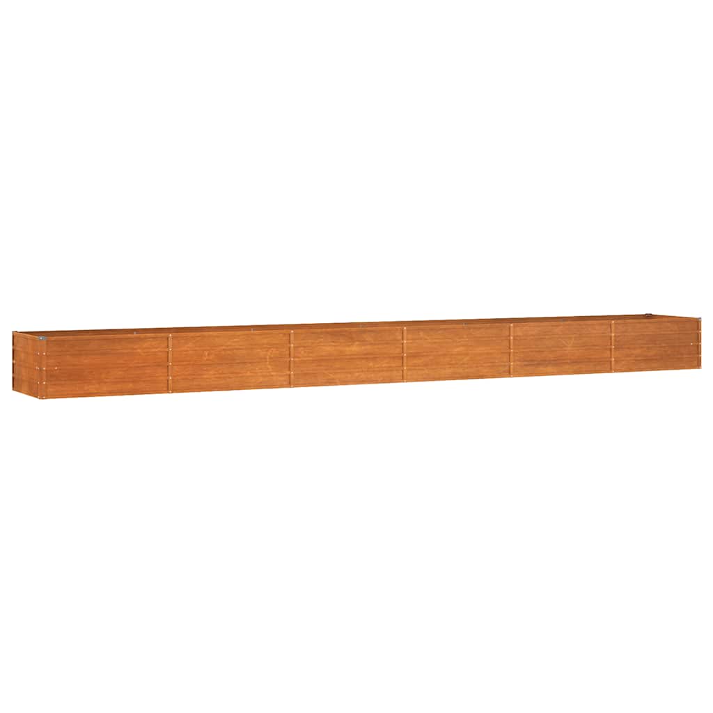 Vidaxl -Pflanzer erhöht 600 x 80 x 45 cm Corten Stahl Rusty